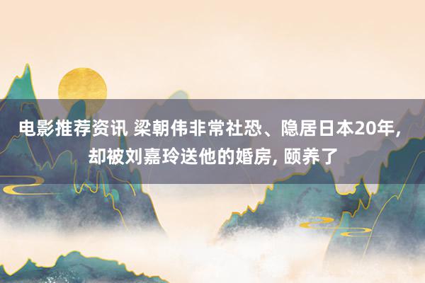 电影推荐资讯 梁朝伟非常社恐、隐居日本20年, 却被刘嘉玲送他的婚房, 颐养了